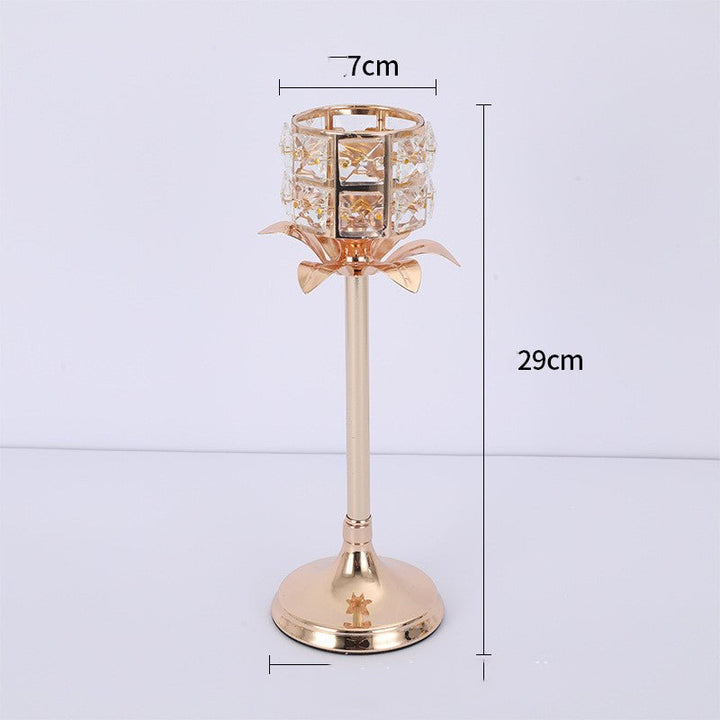 Crystal Candlestick Gold Creative Model Room - RAZANSY