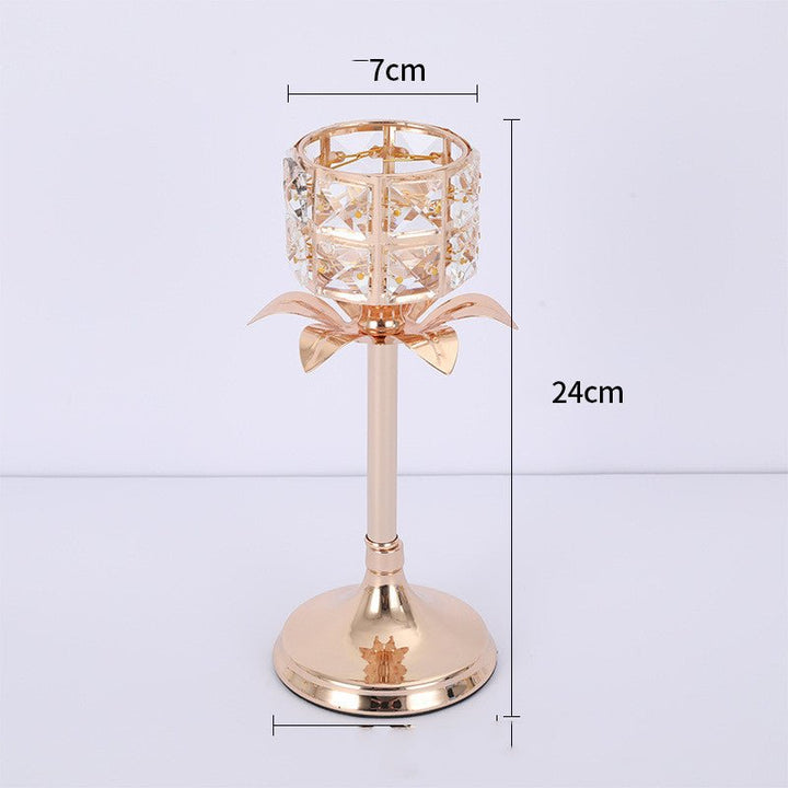 Crystal Candlestick Gold Creative Model Room - RAZANSY