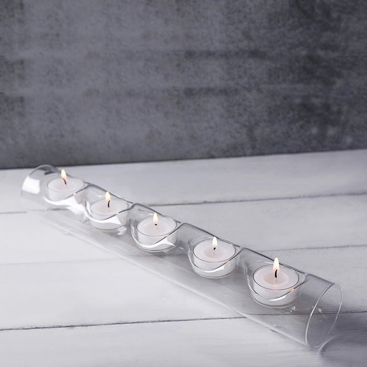 European Style Romantic Candlelight Dinner With Glass Candle Holder - RAZANSY