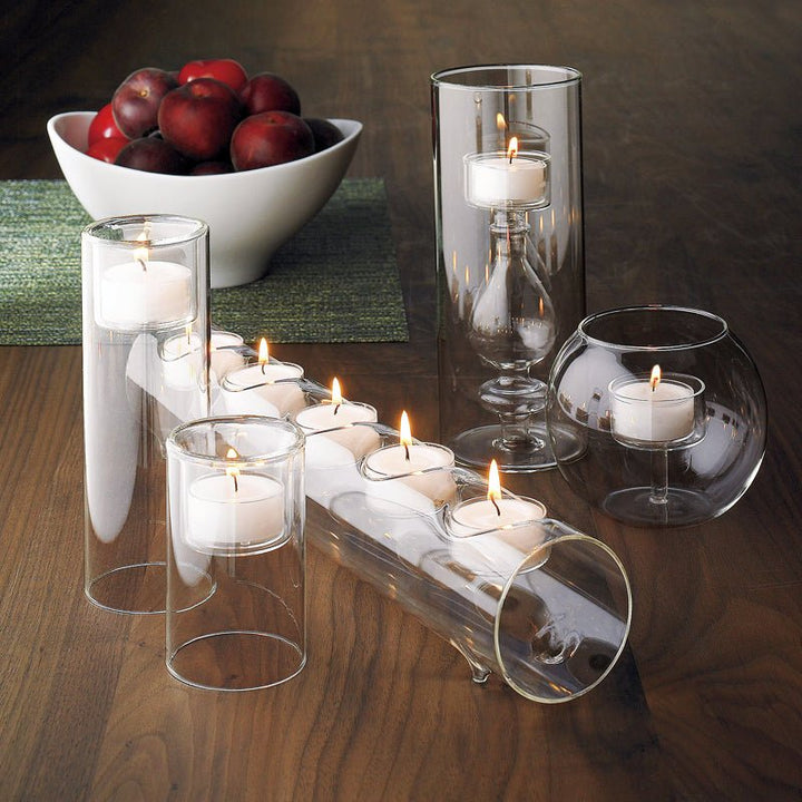 European Style Romantic Candlelight Dinner With Glass Candle Holder - RAZANSY