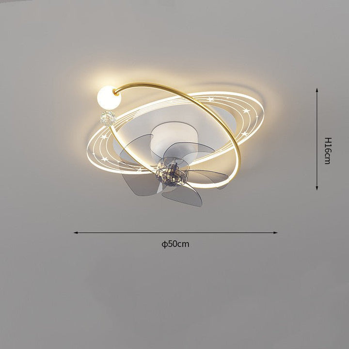 Rotating Head Shaking Silent Living Room Fan Light - RAZANSY