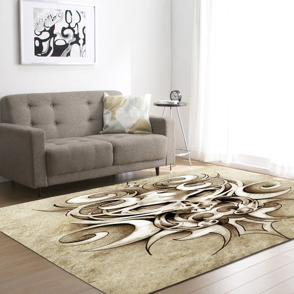 Skull head living room carpet - RAZANSY