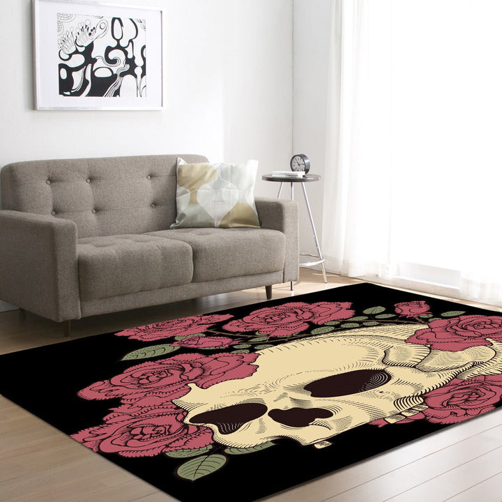 Skull head living room carpet - RAZANSY