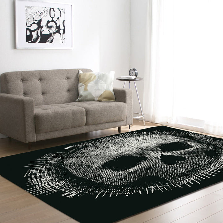 Skull head living room carpet - RAZANSY